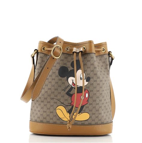 mickey mouse gucci luggage|Gucci Mickey Mouse bucket bag.